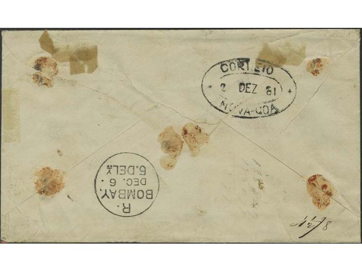 2 T (small type) on 25 r. grey with 2 copies 6 on 25 r. lilac, one perforated 12½ the other one perforated 13½, tied by barre