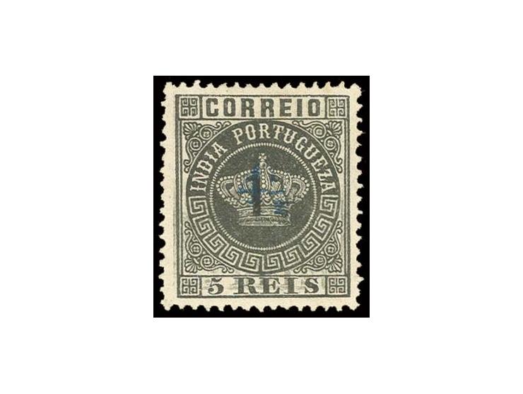 Triple surcharges: 4½ on 1½ on 5 r. with double impression of the original design, unused, fine and scarce (AF no. 112)