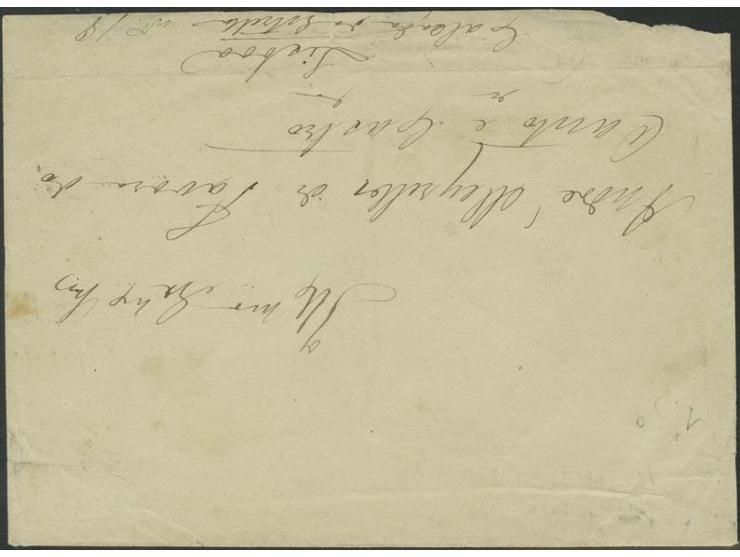 6 r. green, 1st printing, block of 5 and single stamp tied by barred "J" to reverse of cover from "CHINCHINIM 11/3" (1883) vi