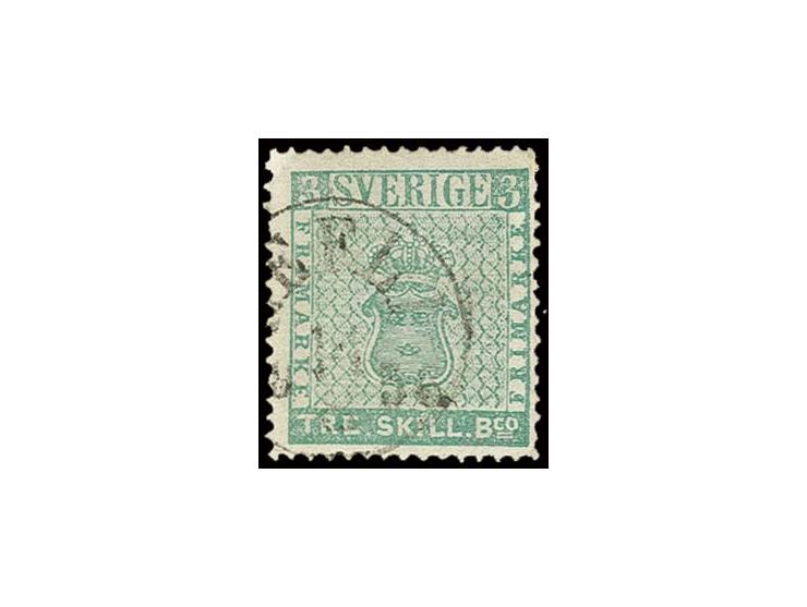 1855, 3 sk. bco., lightly cancelled, slightly repaired but still attractive