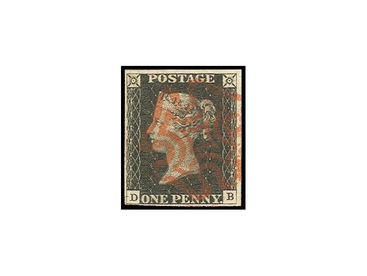 DB, clear to wide margins, clear red MC, tiny corner crease