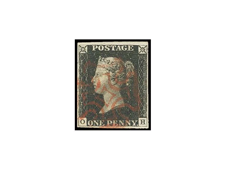 OH, deep shade, good to wide margins, clear red MC, very fine