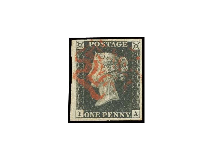 IA, wide margins with small sheet margin at left, red MC, very fine