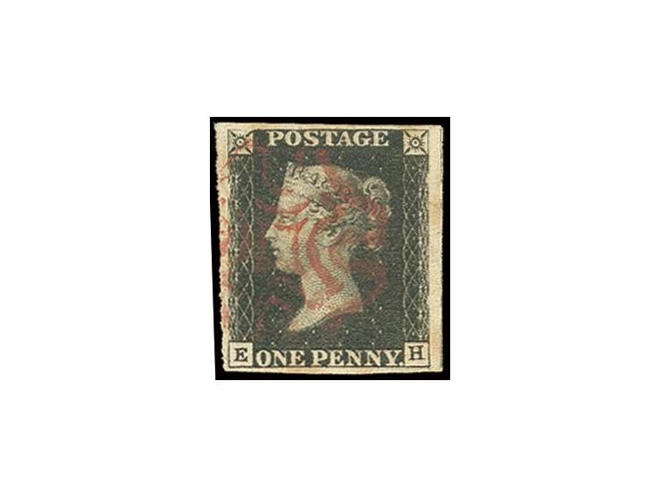 EH, good to mostly wide margins with part of adjoining stamp at right, clear red MC, very fine