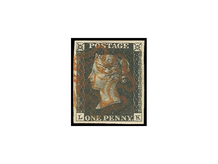 LK, good even margins, central red MC, very fine