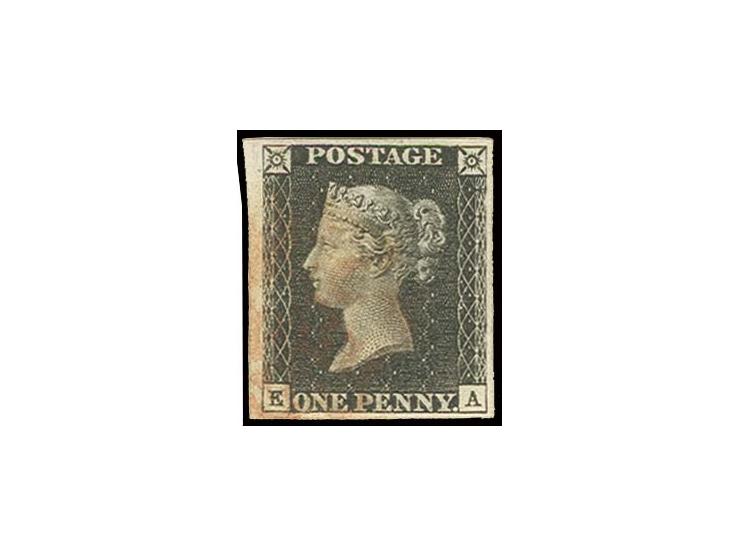 EA, good to wide margins with small sheet margin at left, light red MC, very fine
