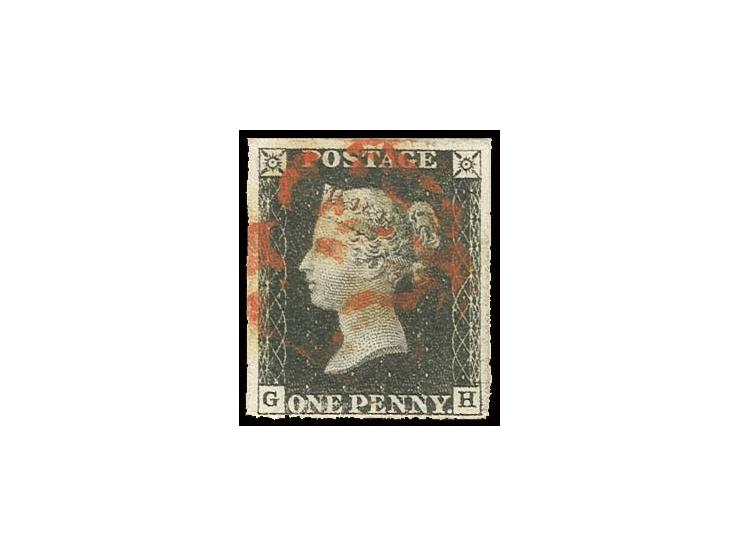 GH, good to wide margins, red MC, fine/very fine