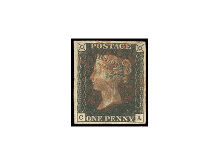CA, good to large even margins, light central red MC, very fine