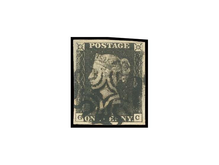 GC, good to wide margins, black MC, very fine