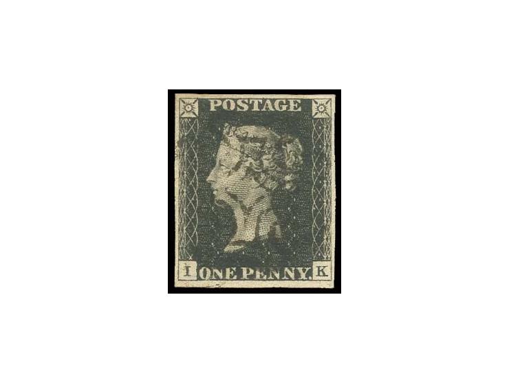 IK, good even margins, light central black MC, fine