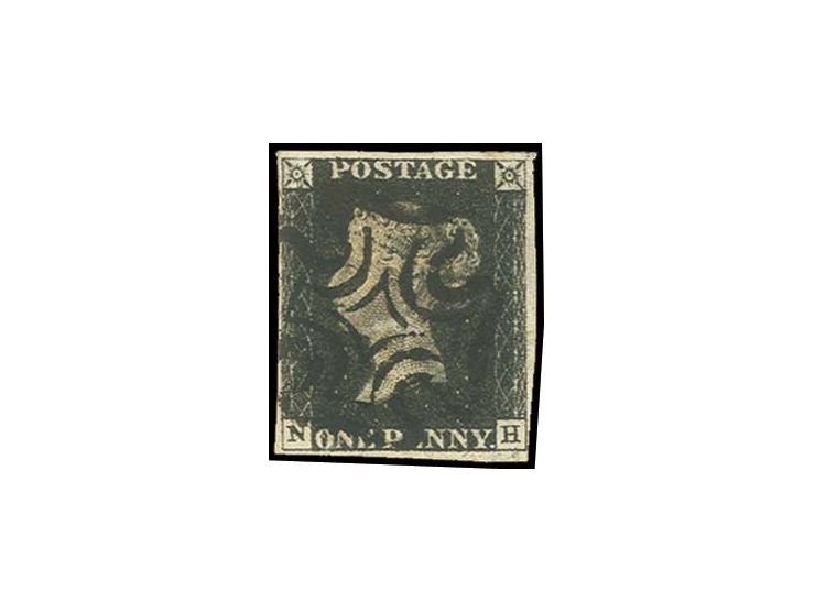 NH, clear to good margins, clear central black MC, fine