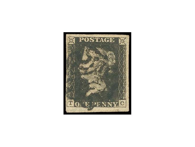 TC, good to mostly wide margins with small part of bottom sheet margin, black MC, very fine