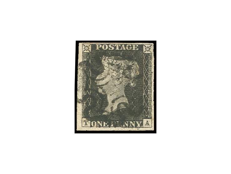 TA, good to wide margins, central black MC, very fine