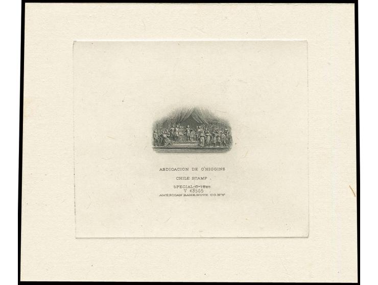 20 c. center design in black on sunken card, fine, in addition the normal stamp