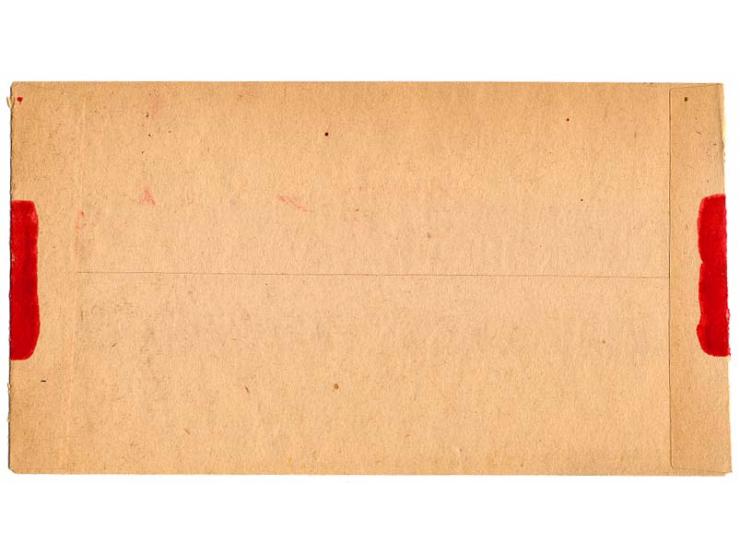 1906, Changsha-provisional issue: half of 2c. red, tied by cds. "CHANGSHA 10 APR.06" to local cover, fine (Chan 136H)