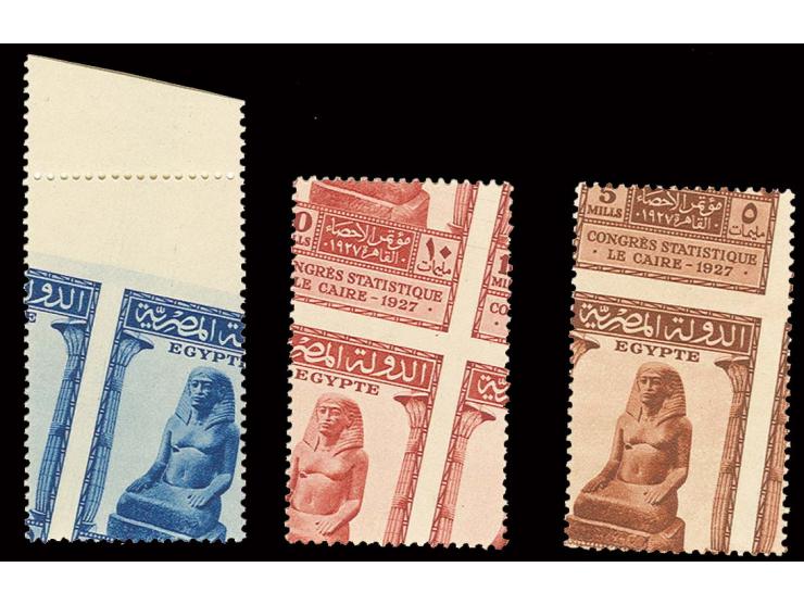 1927, Statistical Congress 5 m-15 m. with oblique perforation, unhinged mint