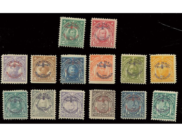 1926, Airmail 2 c.-10 p. cpl., unused, fine, very scarce, sign. Starauschek (Mi. 3.600,-)