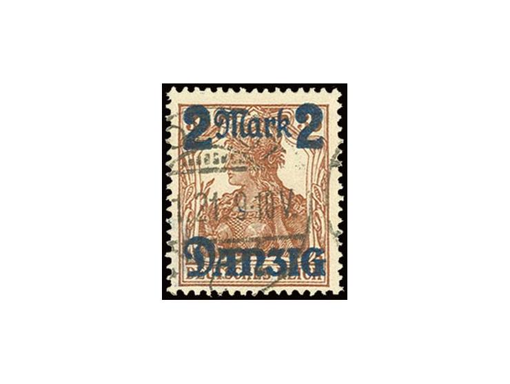 Ohne lilagrauen Netzunterdruck: 2 M. auf 35 Pfg., sauber gestempelt, Kabinett, sign. Infla/Kniep BPP