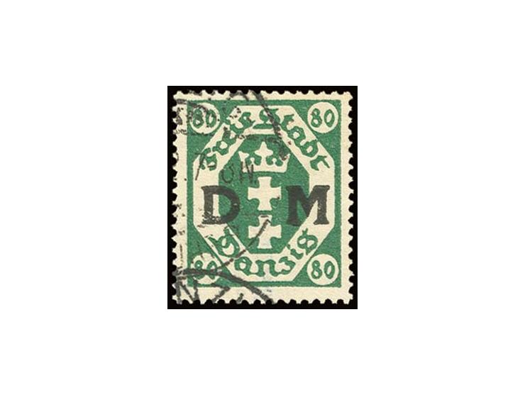 1922, 80 Pfg. mit liegendem Wasserzeichen, sauber gestempelt, Kabinett, sign. Infla/Kniep BPP