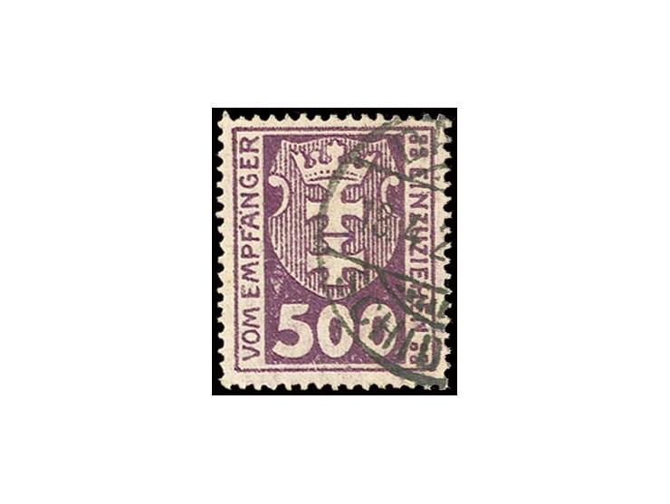 500 Pfg. mit stehendem Wasserzeichen, sauber gestempelt, Kabinett, Befund Gruber BPP