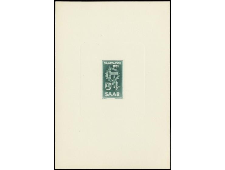 1951/52, 4 verschiedene Ausgaben als Ministerblocks auf Kartonpapier, ohne Gummi wie verausgabt (Mi. 760,-)
