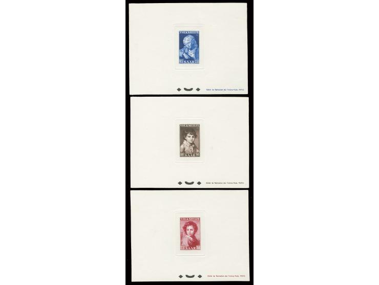 Volkshilfe 15-30 Fr. kpl. als Ministerblocks auf Kartonpapier, ohne Gummi wie verausgabt
