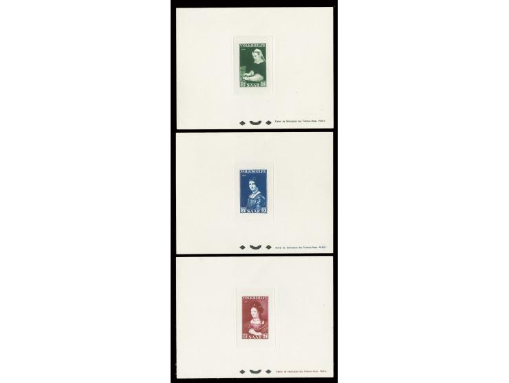 Volkshilfe 5-15 Fr. kpl. als Ministerblocks auf Kartonpapier, ohne Gummi wie verausgabt