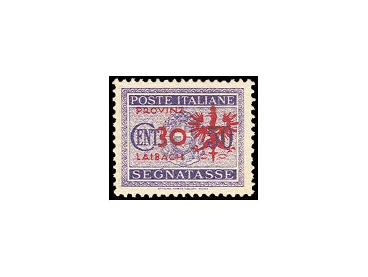 30 auf 50 C., Probedruck mit rotem Aufdruck, postfrisch, Pracht, sign. Sorani, JBar und Fotoattest Krischke