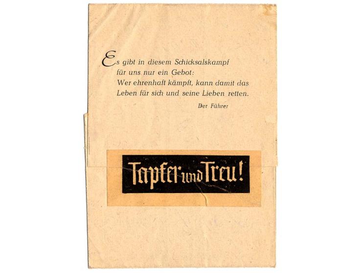 Vordruck-Faltbrief mit Normstempel "e 13.3." und Absendervermerk mit Feldpostnummer "03226 A" sowie rückseitig mit Verschlußs
