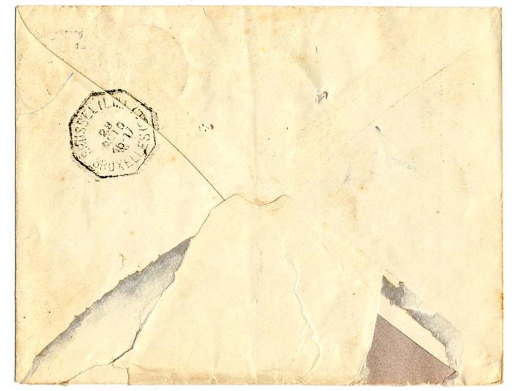 "GENT-TENTOONSTELLING GAND EXPOSITION 28.10.", 2x klar auf Ganzsachen-Umschlag 10 C. mit Zufrankatur Freimarke 25 C. als Eilb