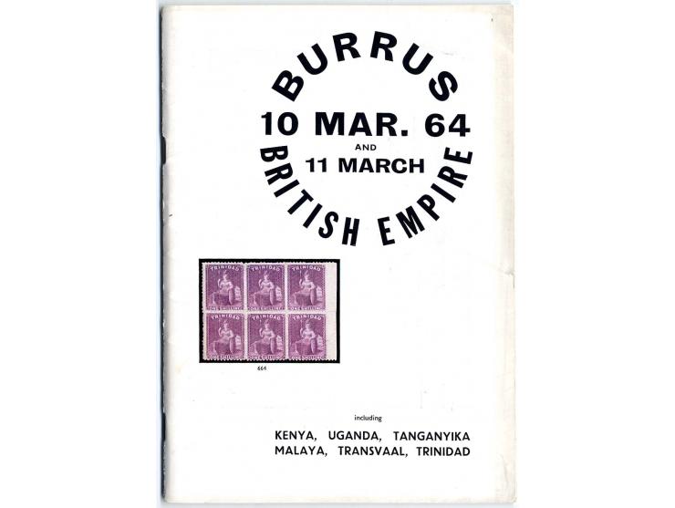 Robson Lowe, "Die Burrus Sammlung", Kataloge Britische Kolonien, Französische Kolonien sowie Portugal & Philippinen, jeweils 