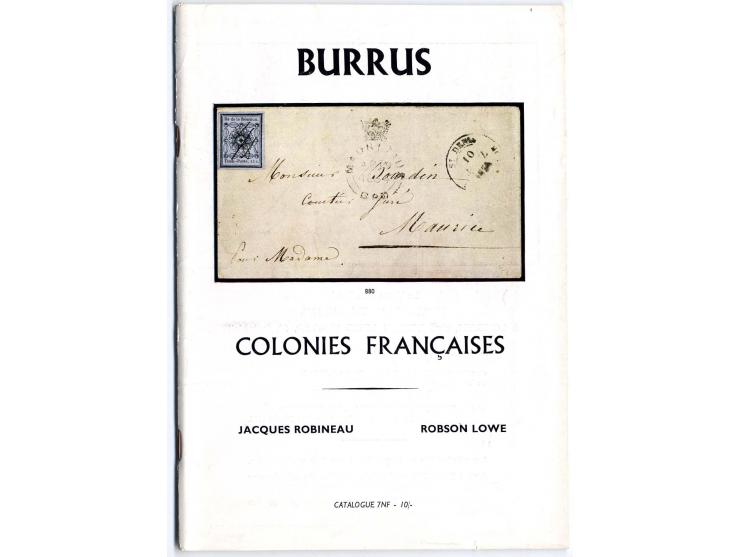 Robson Lowe, "Die Burrus Sammlung", Kataloge Britische Kolonien, Französische Kolonien sowie Portugal & Philippinen, jeweils 