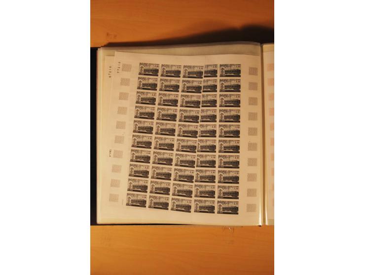 1978, 11 Ausgaben ex Mi.-Nr. 2063-2132U bzw. Yv.-Nr. 1991n.d.-2033a,  PO150-57, P.A.51a in Mengen von 50 bis 180 Stück, ungez