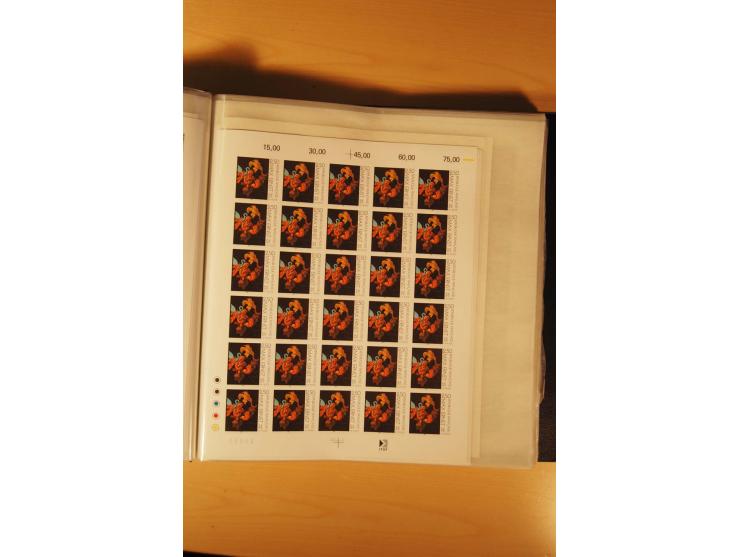 1991, 20 Ausgaben ex Mi.-Nr. 2818-70U bzw. Yv.-Nr. 2681n.d.-2735a in Mengen von 90 bis 250 Stück, ungezähnt, postfrisch, teil