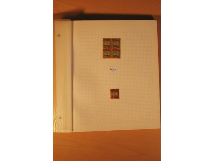 AUSGABE FÜR DAS KONSULAT IN KONSTANTINOPEL: 1921, postfrische, ungebrauchte und gestempelte Sammlung, dabei Probedrucke, Einh