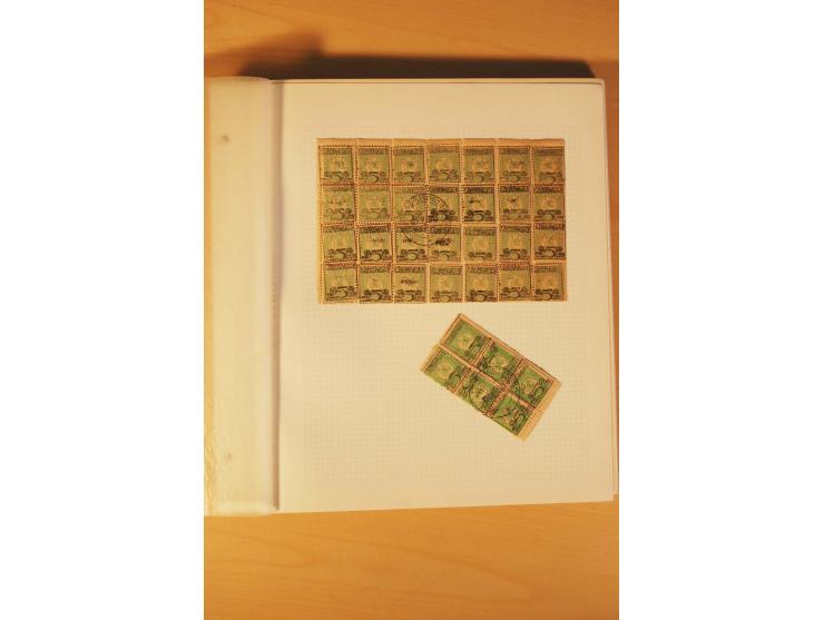 AUSGABE FÜR DAS KONSULAT IN KONSTANTINOPEL: 1921, postfrische, ungebrauchte und gestempelte Sammlung, dabei Probedrucke, Einh