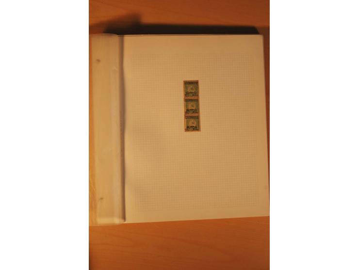 AUSGABE FÜR DAS KONSULAT IN KONSTANTINOPEL: 1921, postfrische, ungebrauchte und gestempelte Sammlung, dabei Probedrucke, Einh
