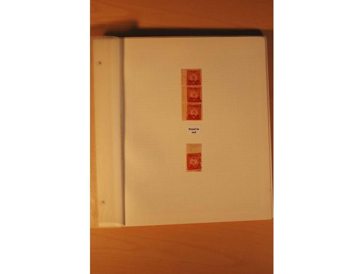 AUSGABE FÜR DAS KONSULAT IN KONSTANTINOPEL: 1921, postfrische, ungebrauchte und gestempelte Sammlung, dabei Probedrucke, Einh