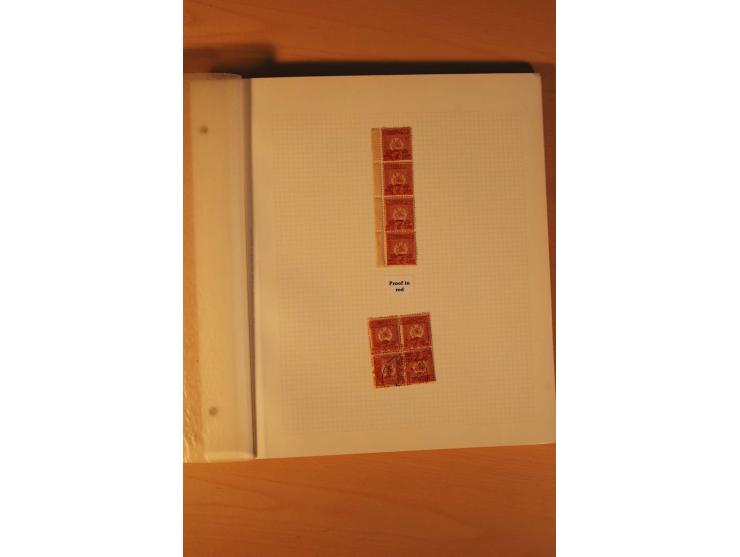 AUSGABE FÜR DAS KONSULAT IN KONSTANTINOPEL: 1921, postfrische, ungebrauchte und gestempelte Sammlung, dabei Probedrucke, Einh