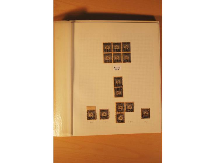 AUSGABE FÜR DAS KONSULAT IN KONSTANTINOPEL: 1921, postfrische, ungebrauchte und gestempelte Sammlung, dabei Probedrucke, Einh