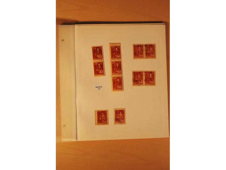 AUSGABE FÜR DAS KONSULAT IN KONSTANTINOPEL: 1921, postfrische, ungebrauchte und gestempelte Sammlung, dabei Probedrucke, Einh