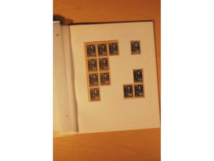 AUSGABE FÜR DAS KONSULAT IN KONSTANTINOPEL: 1921, postfrische, ungebrauchte und gestempelte Sammlung, dabei Probedrucke, Einh