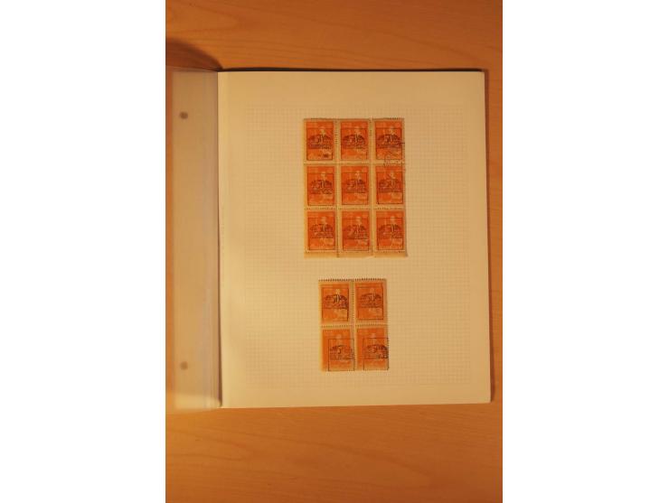 AUSGABE FÜR DAS KONSULAT IN KONSTANTINOPEL: 1921, postfrische, ungebrauchte und gestempelte Sammlung, dabei Probedrucke, Einh