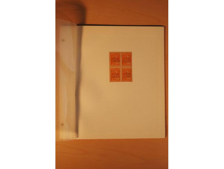 AUSGABE FÜR DAS KONSULAT IN KONSTANTINOPEL: 1921, postfrische, ungebrauchte und gestempelte Sammlung, dabei Probedrucke, Einh