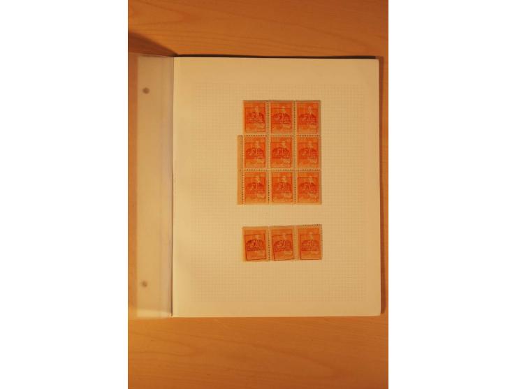 AUSGABE FÜR DAS KONSULAT IN KONSTANTINOPEL: 1921, postfrische, ungebrauchte und gestempelte Sammlung, dabei Probedrucke, Einh