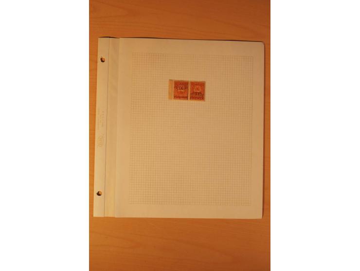 AUSGABE FÜR DAS KONSULAT IN KONSTANTINOPEL: 1921, postfrische, ungebrauchte und gestempelte Sammlung, dabei Probedrucke, Einh