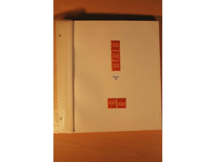 AUSGABE FÜR DAS KONSULAT IN KONSTANTINOPEL: 1921, postfrische, ungebrauchte und gestempelte Sammlung, dabei Probedrucke, Einh