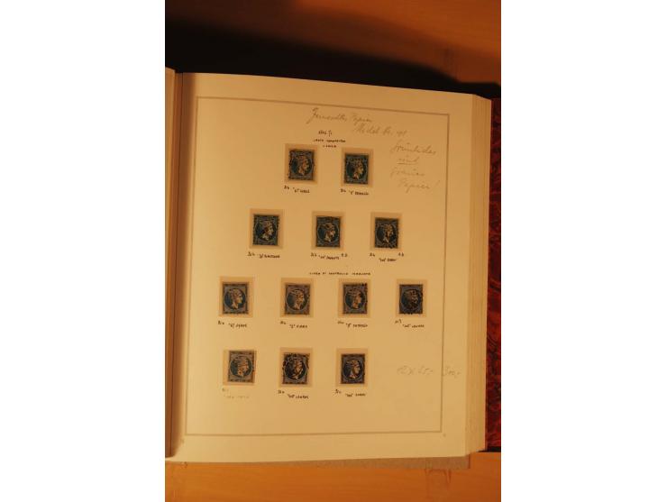1862/80, Große Hermesköpfe, ungebrauchte und gestempelte Sammlung von rd. 400 Marken und 2 Briefen, dabei Farbnuancen, Einhei