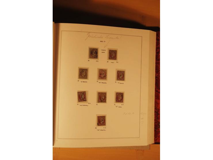 1862/80, Große Hermesköpfe, ungebrauchte und gestempelte Sammlung von rd. 400 Marken und 2 Briefen, dabei Farbnuancen, Einhei