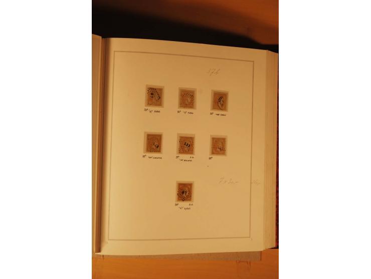 1862/80, Große Hermesköpfe, ungebrauchte und gestempelte Sammlung von rd. 400 Marken und 2 Briefen, dabei Farbnuancen, Einhei